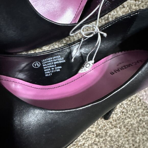 Isaac-Mizrahi Riley Women's Black 7.5 Heels Pumps Glamour Vintage 2000's New - Picture 4 of 12